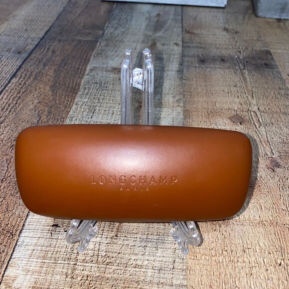 Longchamp Brown Eyeglass Sunglass Case Holder. - Picture 2 of 9